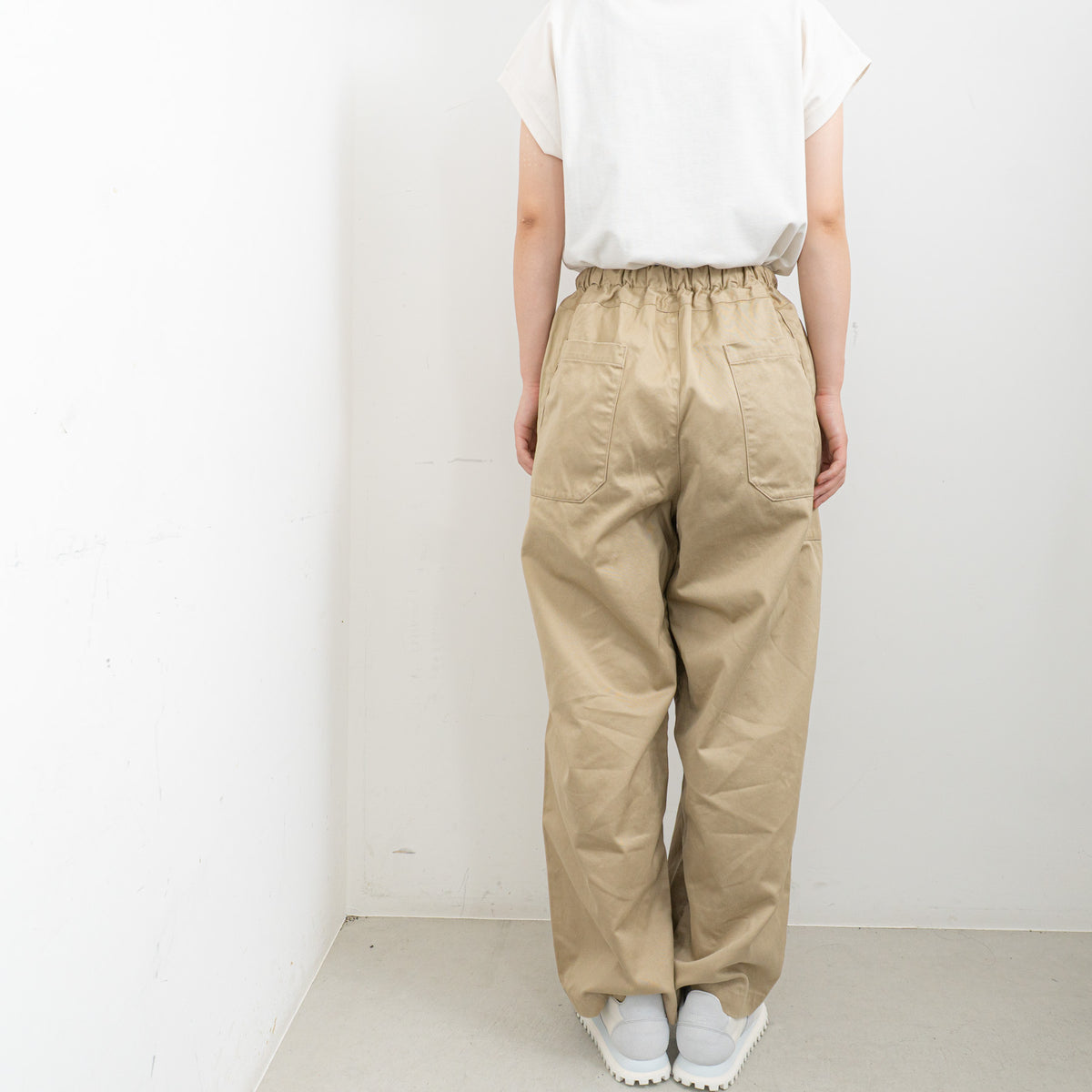 homspun｜WOMEN　高密度ウェポンギャザーパンツ　262-3357 Y