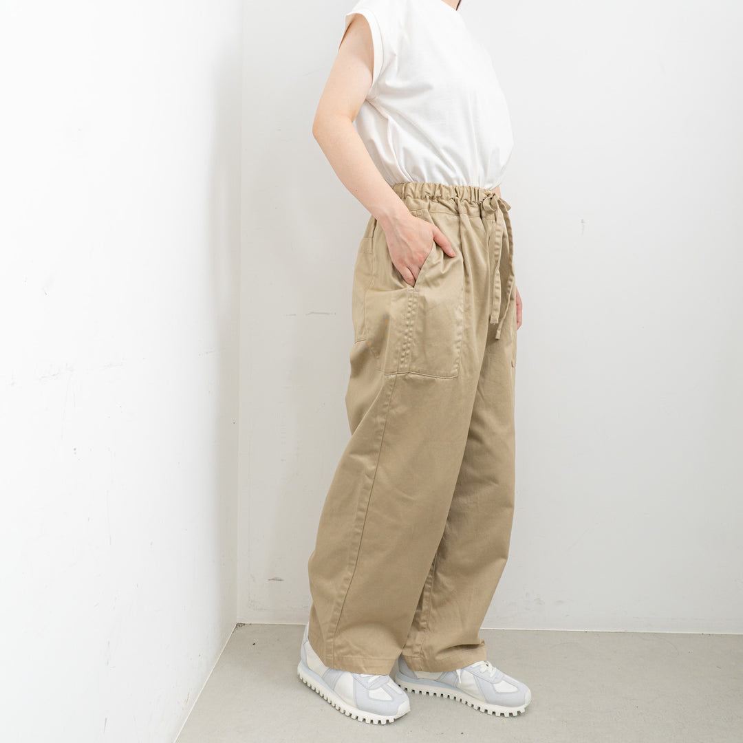 homspun /WOMEN　高密度ウェポンギャザーパンツ　252-3357