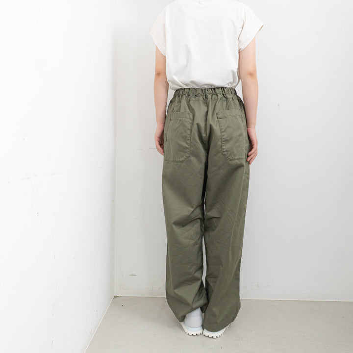 homspun /WOMEN　高密度ウェポンギャザーパンツ　252-3357