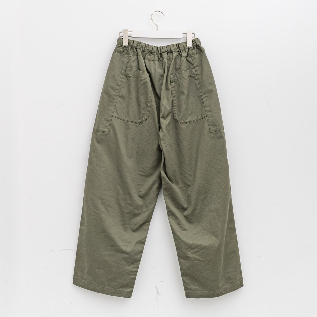 homspun /WOMEN　高密度ウェポンギャザーパンツ　252-3357