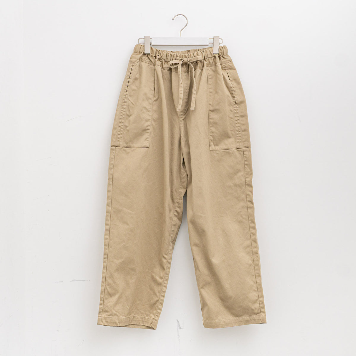homspun｜WOMEN　高密度ウェポンギャザーパンツ　262-3357 Y（1.beige）