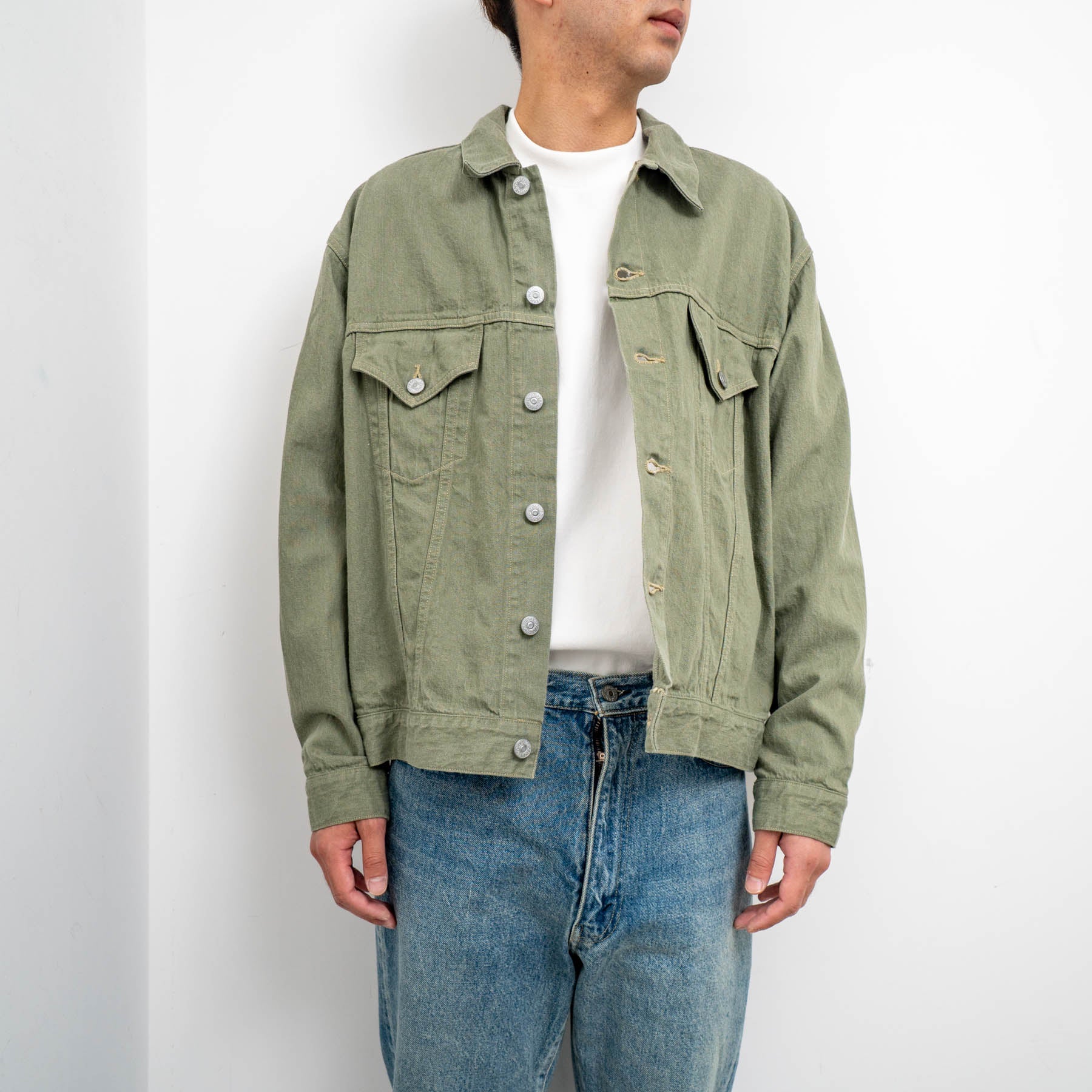 高級素材使用ブランド キャプテンサンシャイン No.3 Jacket Trucker G