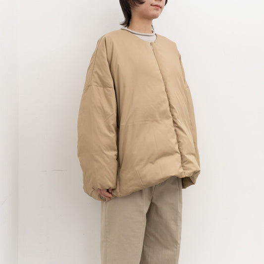 2026AW miffew｜WOMEN OVER DOWN JACKET（BEIGE）