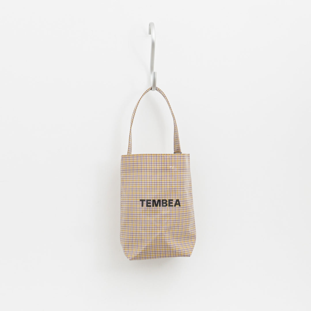 TEMBEA/　PAPER TOTE col.CHECK BEIGE-YELLOW