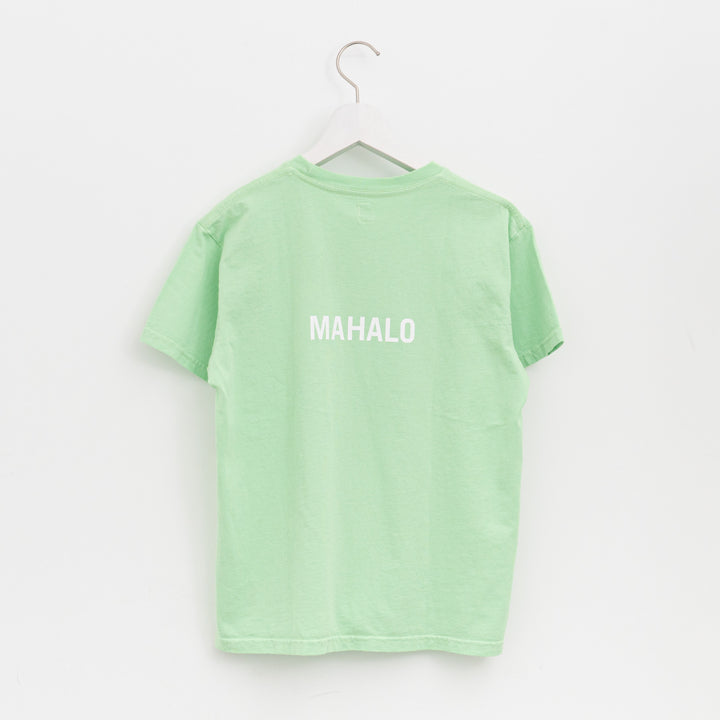 SUNSHINE+CLOUD/UNISEX　grown in the sun Tシャツ ALOHA-MAHALO　col.L.GREEN