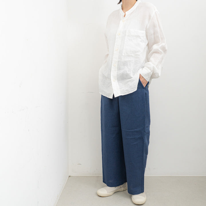 TAYUTAU/　リネンワイドストレートパンツ Y319057