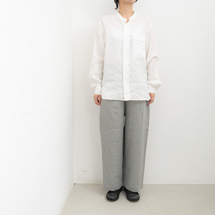 TAYUTAU/　リネンワイドストレートパンツ Y319057