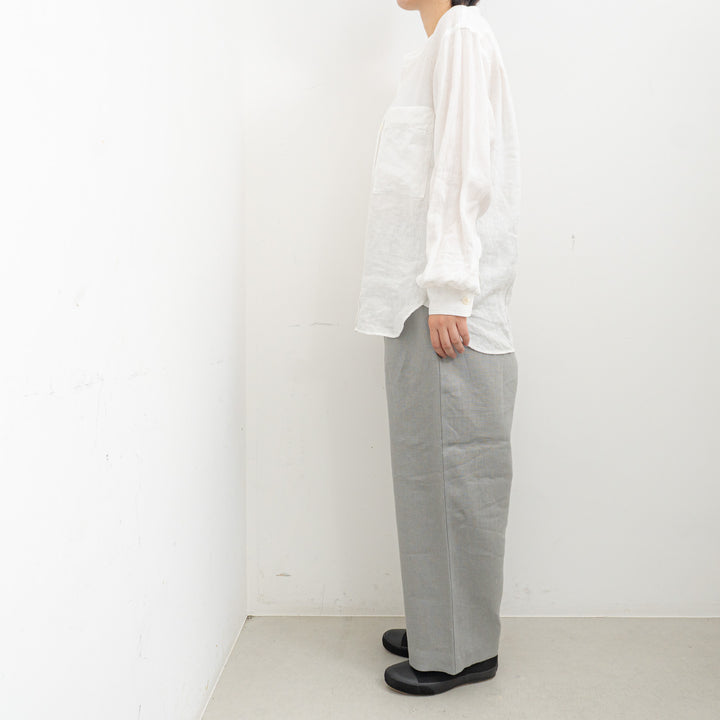 TAYUTAU/　リネンワイドストレートパンツ Y319057