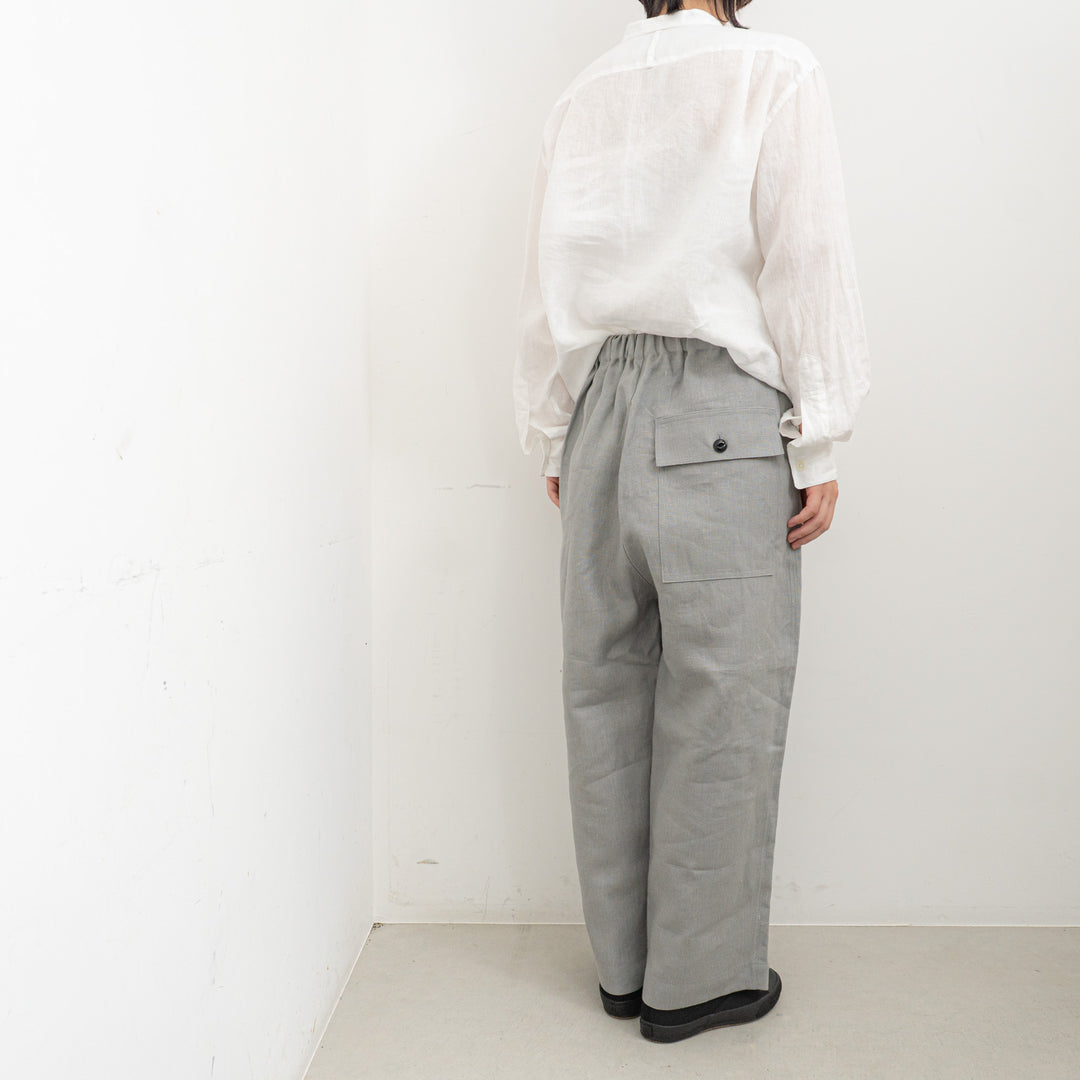 TAYUTAU/　リネンワイドストレートパンツ Y319057