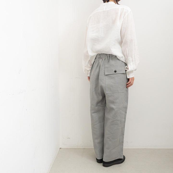 TAYUTAU/　リネンワイドストレートパンツ Y319057