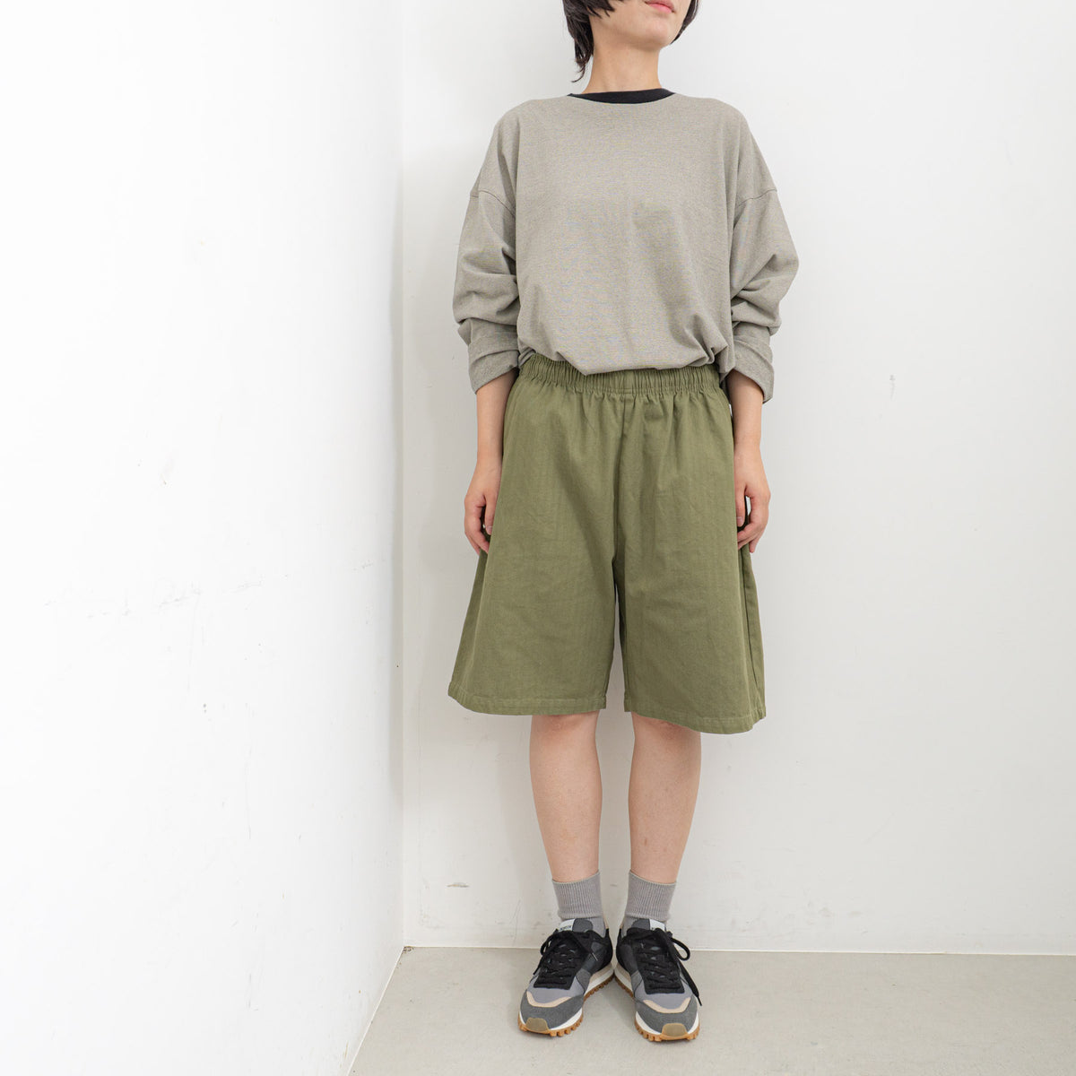 VOIRY｜D.P BASIC SHORTS col.LIGHT GREY