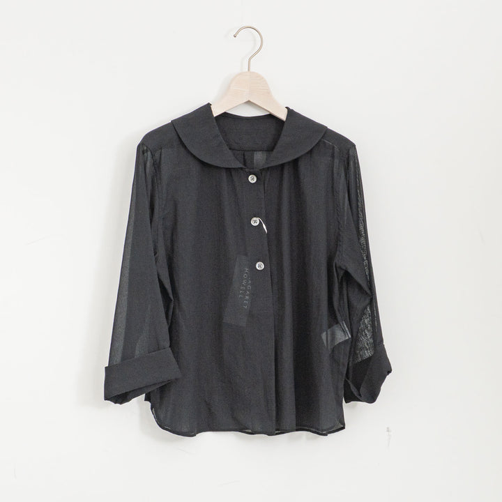 MARGARET HOWELL /WOMEN　COTTON SILK CHIFFON SHIRT　5785253202-suomi