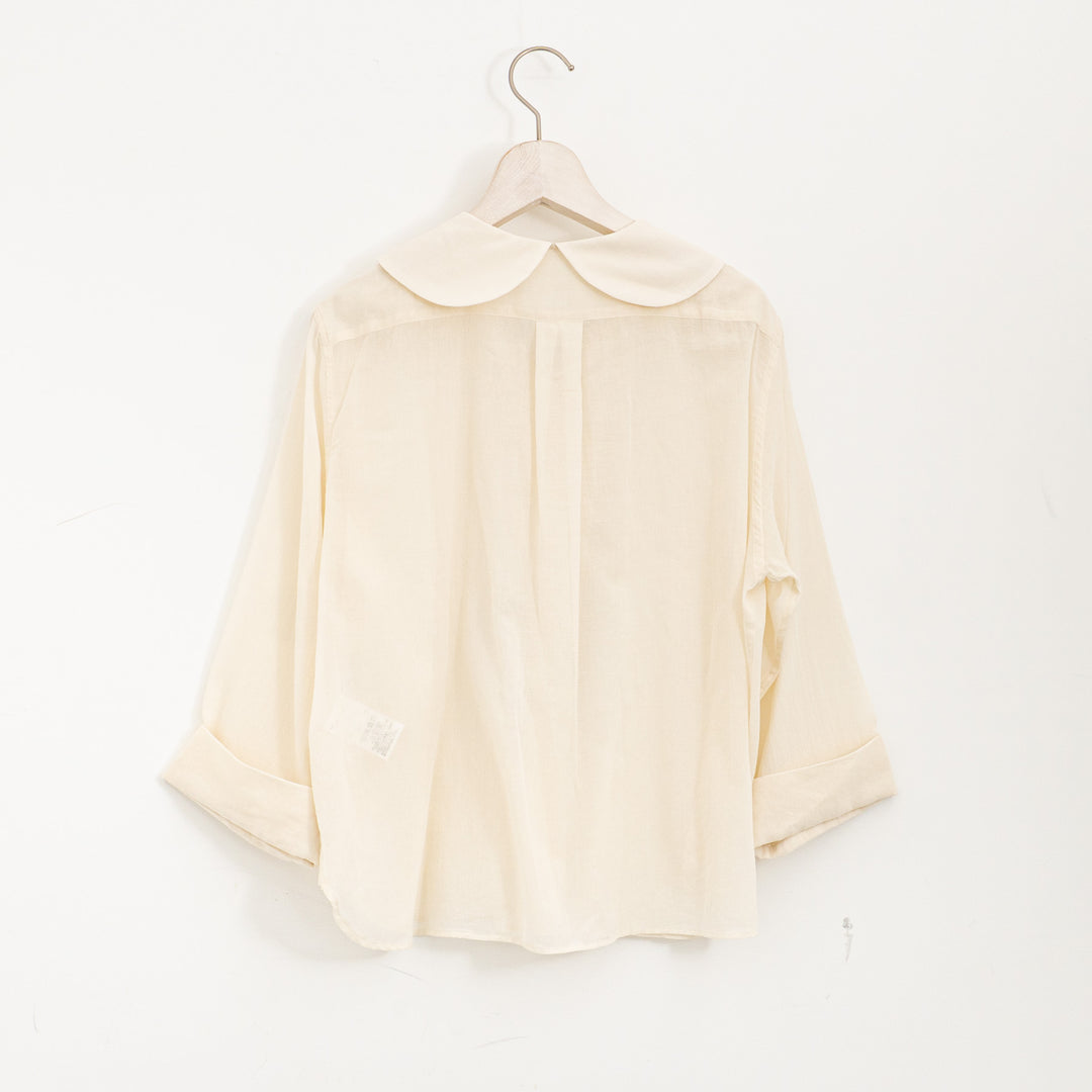 MARGARET HOWELL /WOMEN　COTTON SILK CHIFFON SHIRT　5785253202-suomi