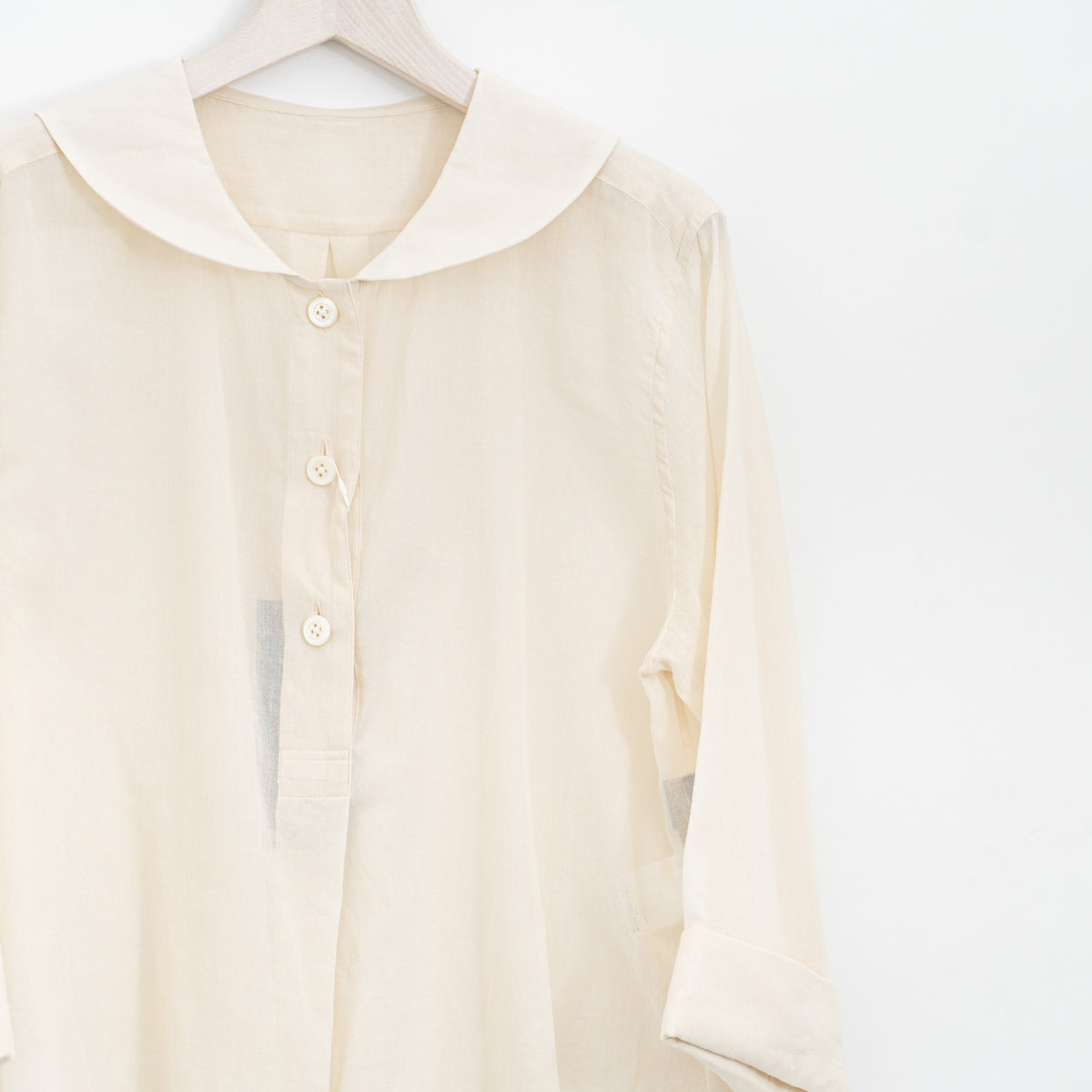 MARGARET HOWELL｜WOMEN　COTTON SILK CHIFFON SHIRT　5785253202-suomi