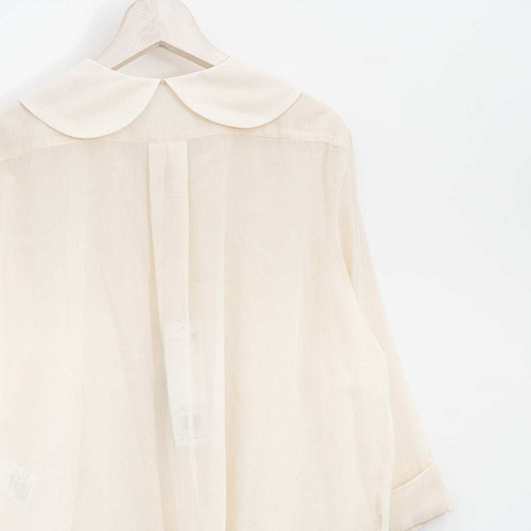 MARGARET HOWELL /WOMEN　COTTON SILK CHIFFON SHIRT　5785253202-suomi