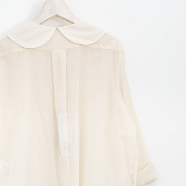 MARGARET HOWELL /WOMEN　COTTON SILK CHIFFON SHIRT　5785253202-suomi