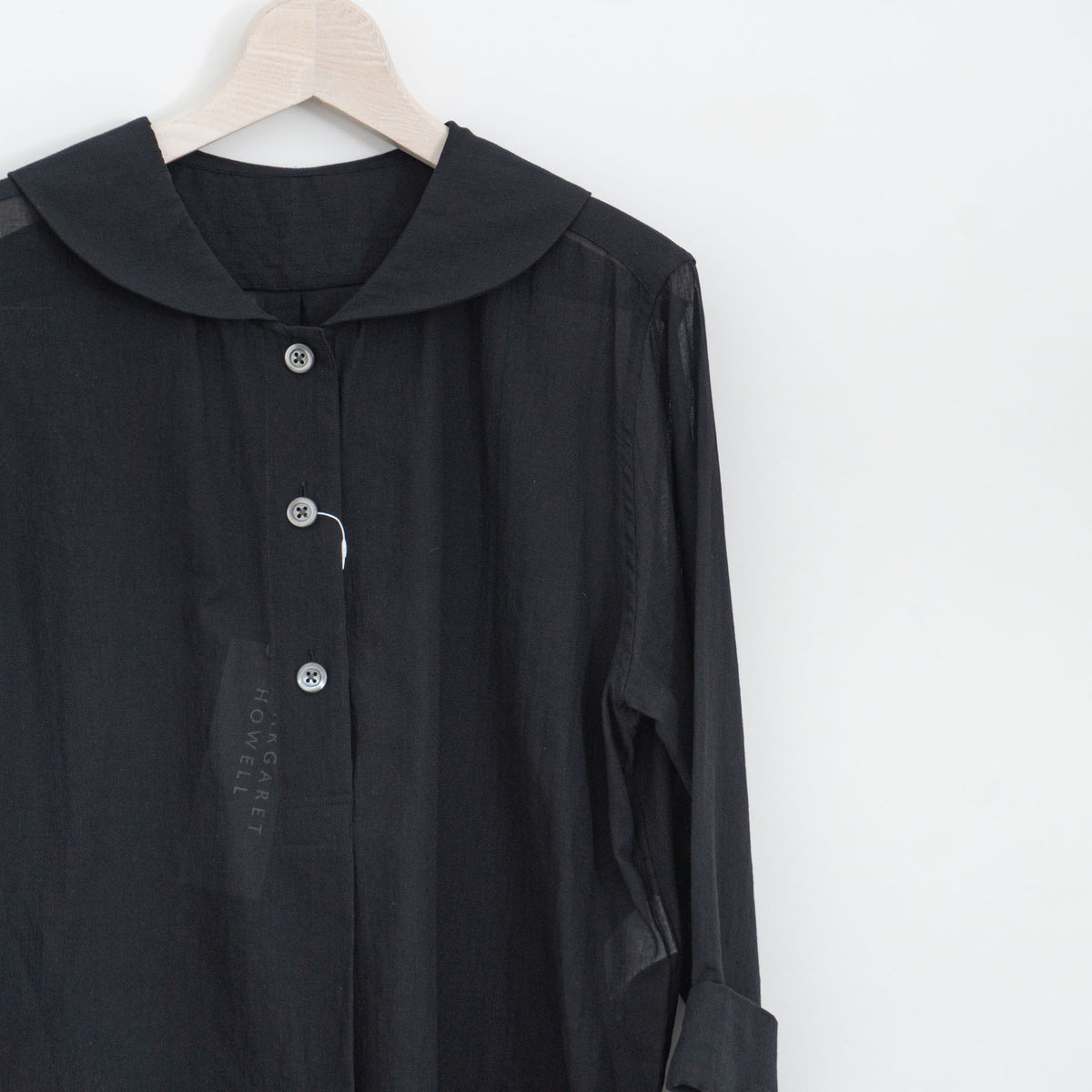 MARGARET HOWELL｜WOMEN　COTTON SILK CHIFFON SHIRT　5785253202-suomi