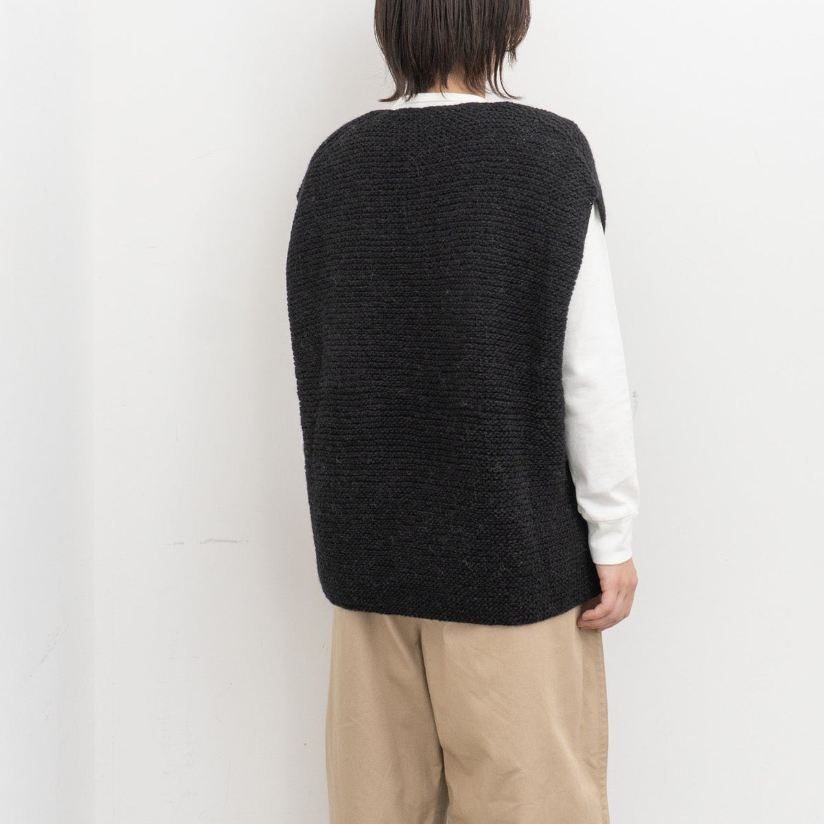 ゴーシュ｜アリパカウールハンドニット ベスト　G264-K001