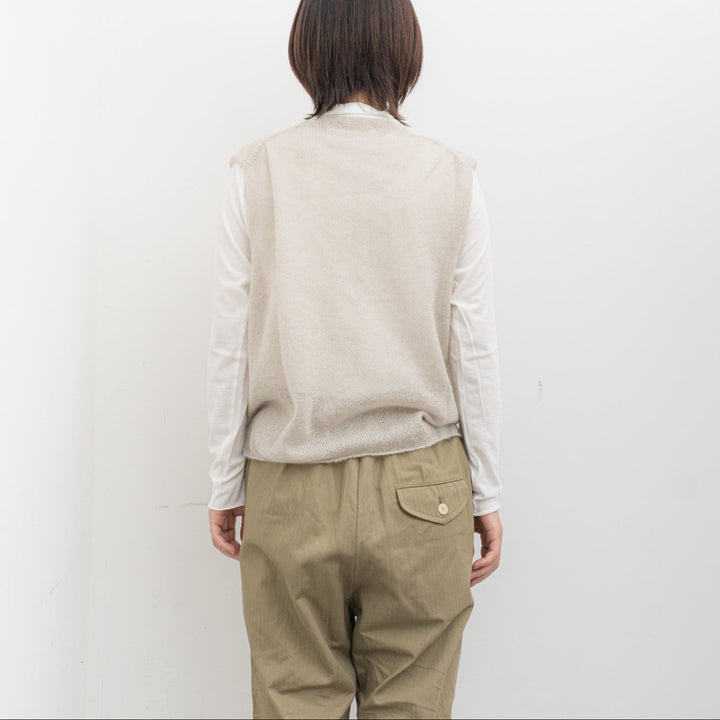 evam eva/　mohair silk vest E253K048