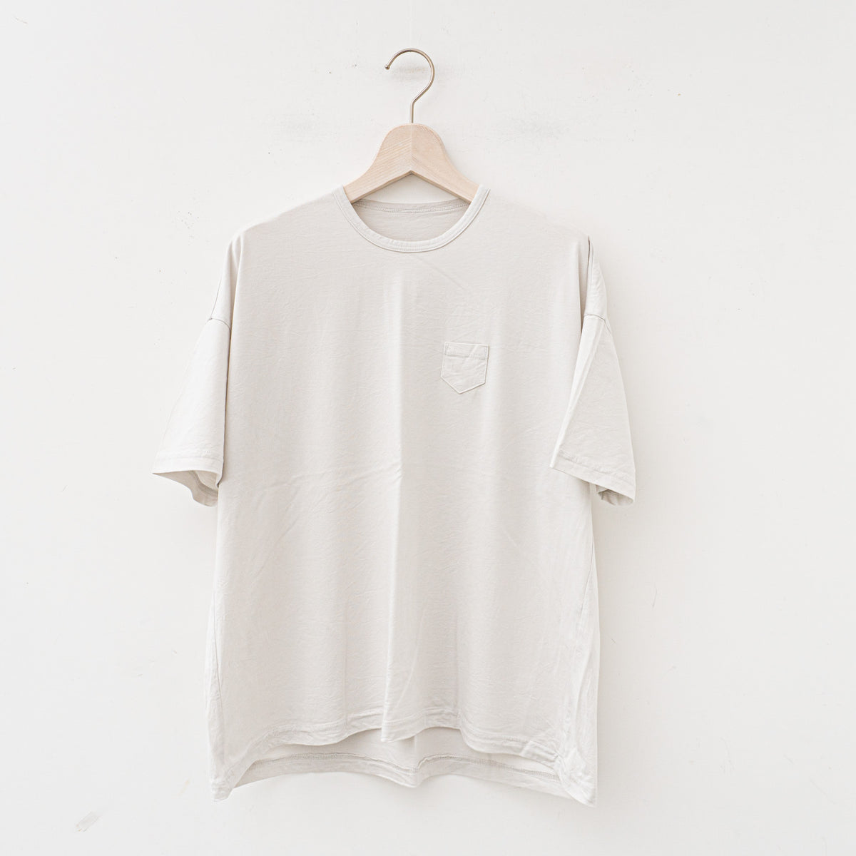 ゴーシュ｜オーガニックスビン天竺半袖 G241-T047（LIGHT GRAY）