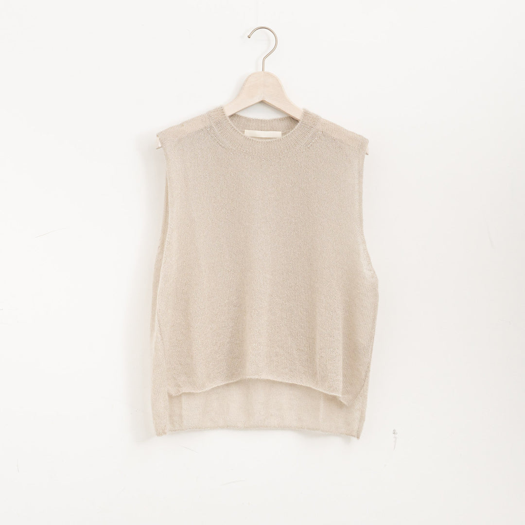 evam eva/　mohair silk vest E253K048