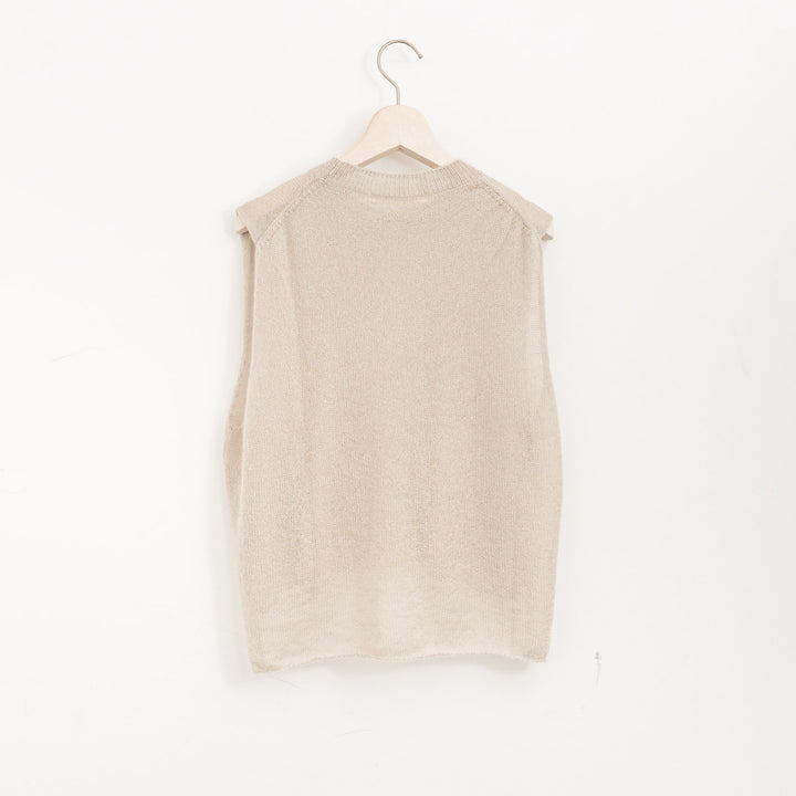evam eva/　mohair silk vest E253K048