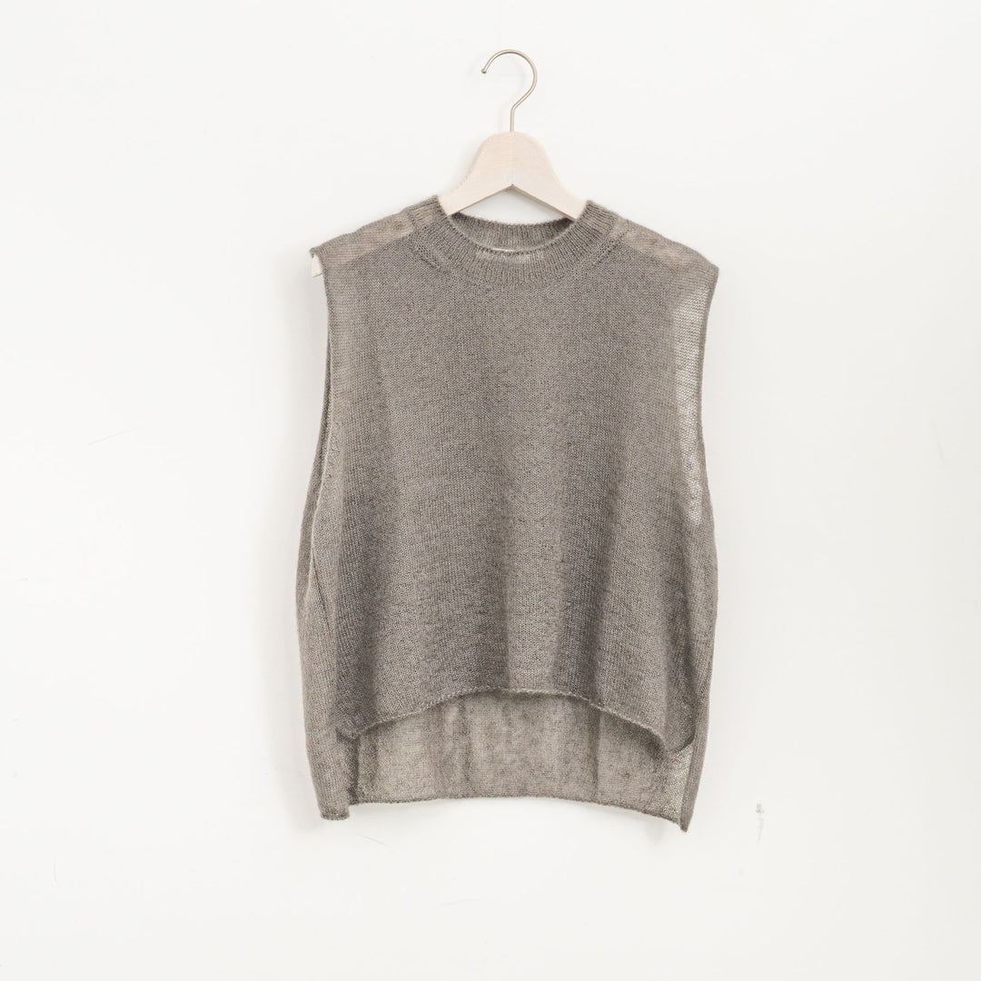 evam eva/　mohair silk vest E253K048