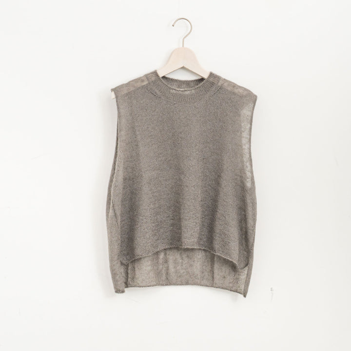 evam eva/　mohair silk vest E253K048