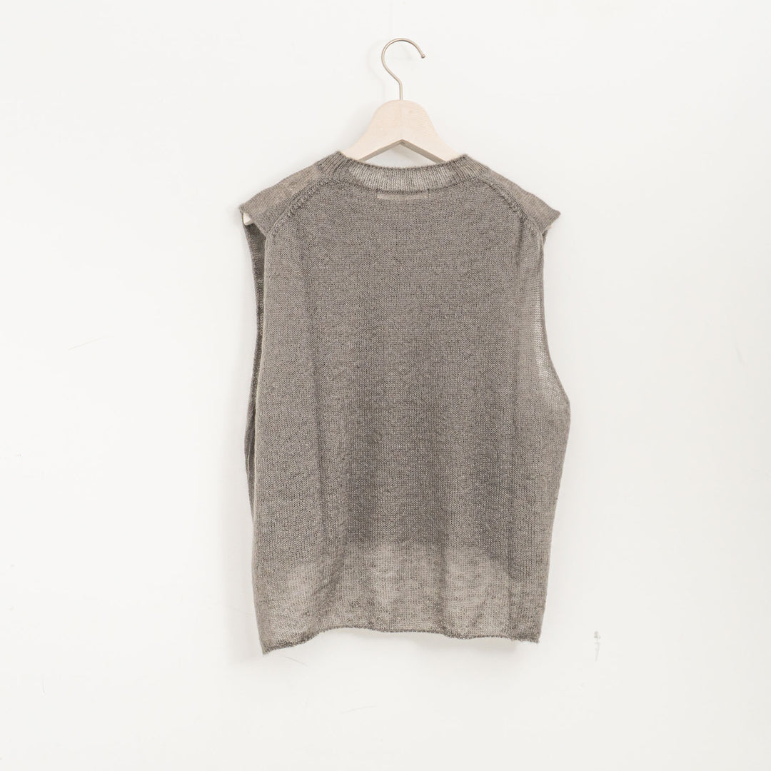 evam eva/　mohair silk vest E253K048
