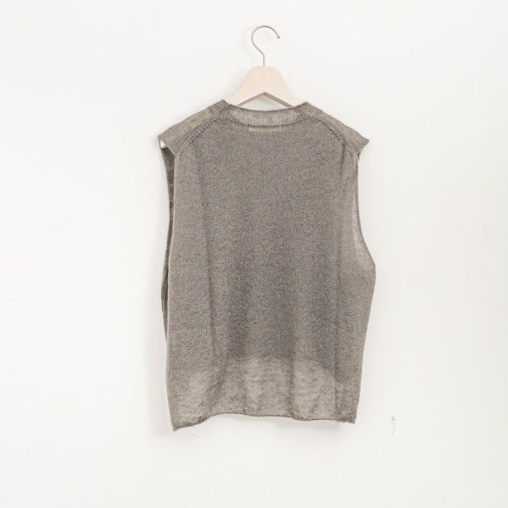 evam eva/　mohair silk vest E253K048