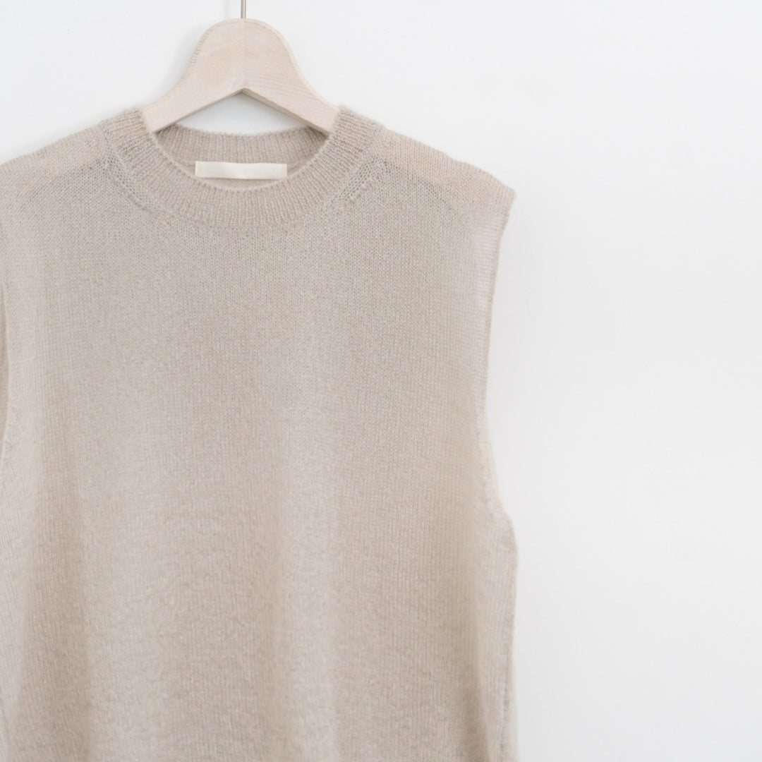 evam eva/　mohair silk vest E253K048