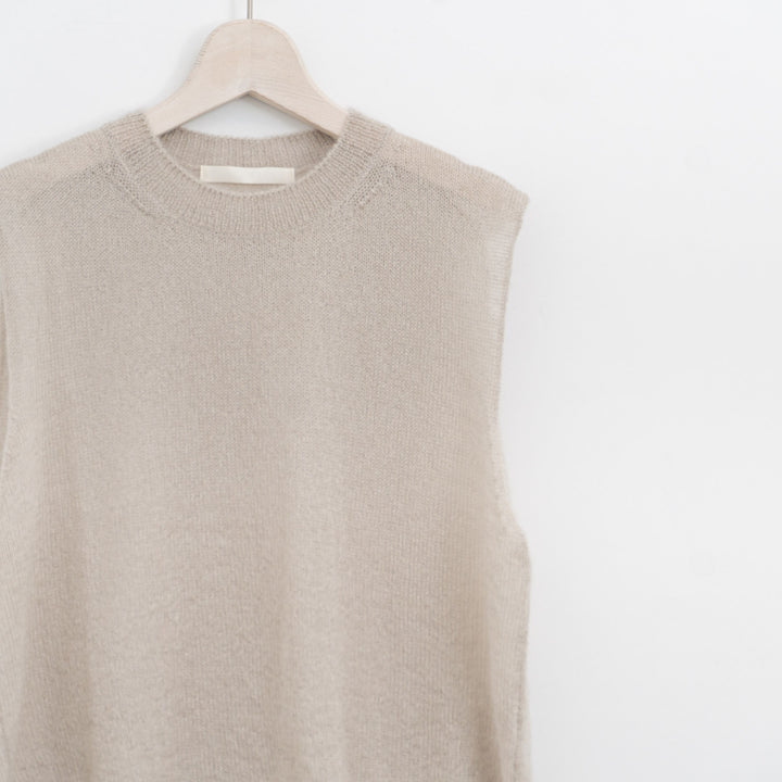 evam eva/　mohair silk vest E253K048