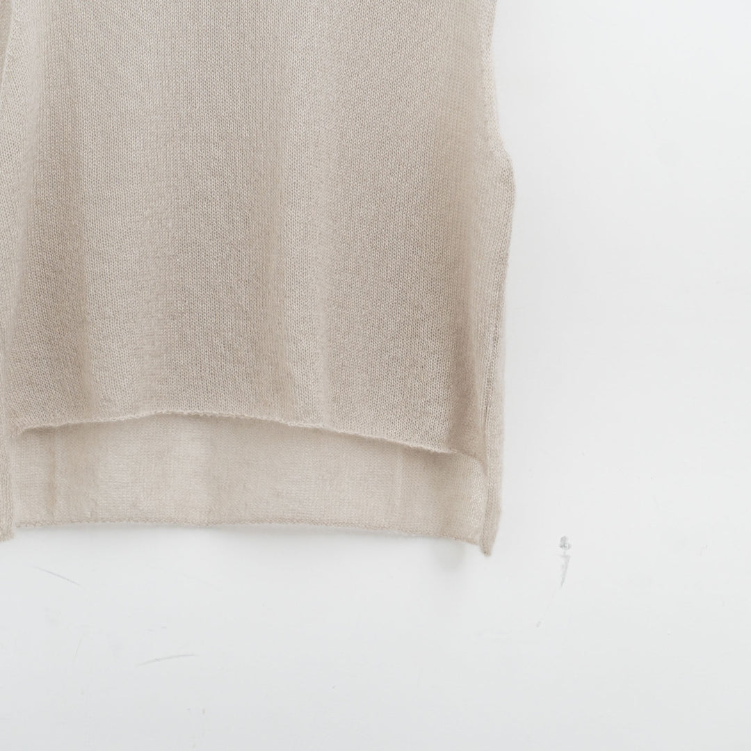 evam eva/　mohair silk vest E253K048
