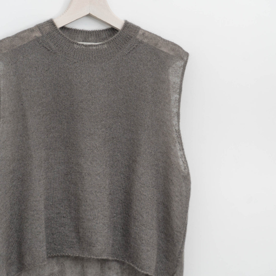 evam eva/　mohair silk vest E253K048