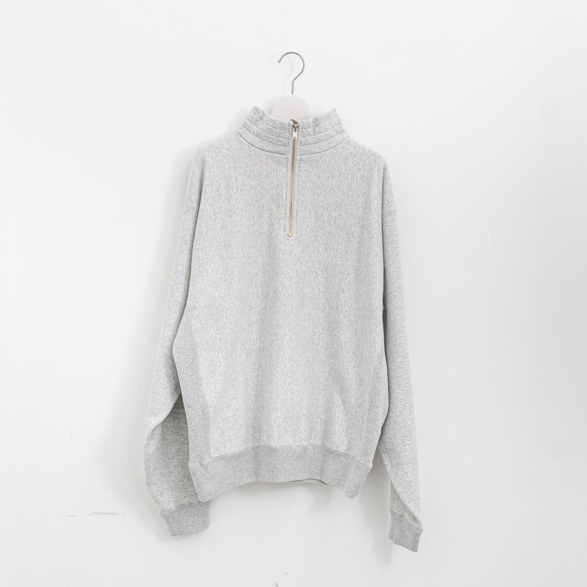 KAPTAIN SUNSHINE｜Zipper High Pullover（FEATHER GREY）