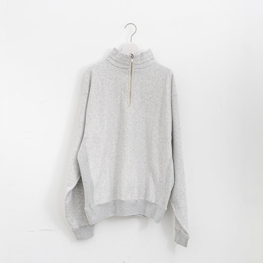 KAPTAIN SUNSHINE｜Zipper High Pullover（FEATHER GREY）