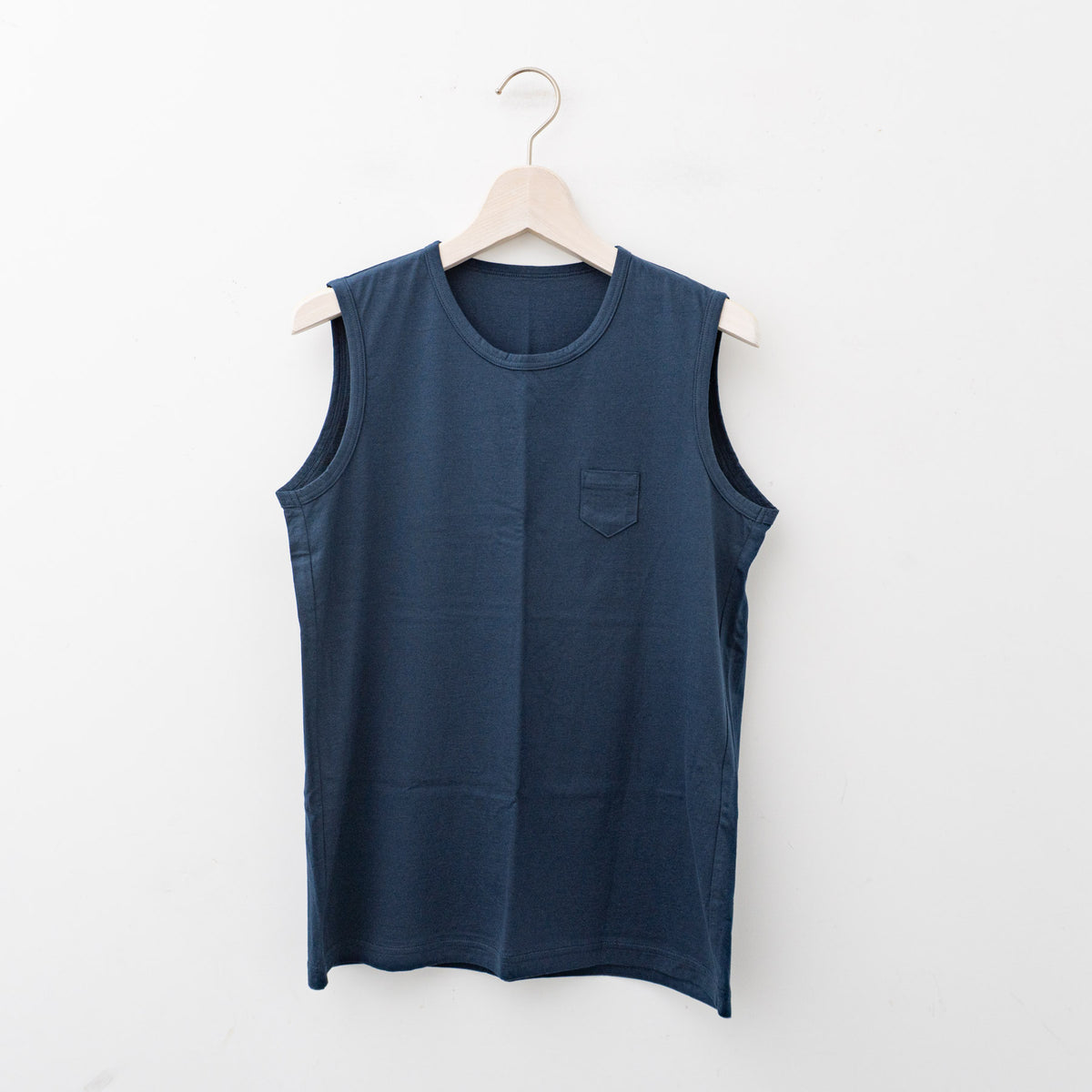 ゴーシュ｜オーガニックスビン天竺ノースリーブ G241-T044（BLUE）