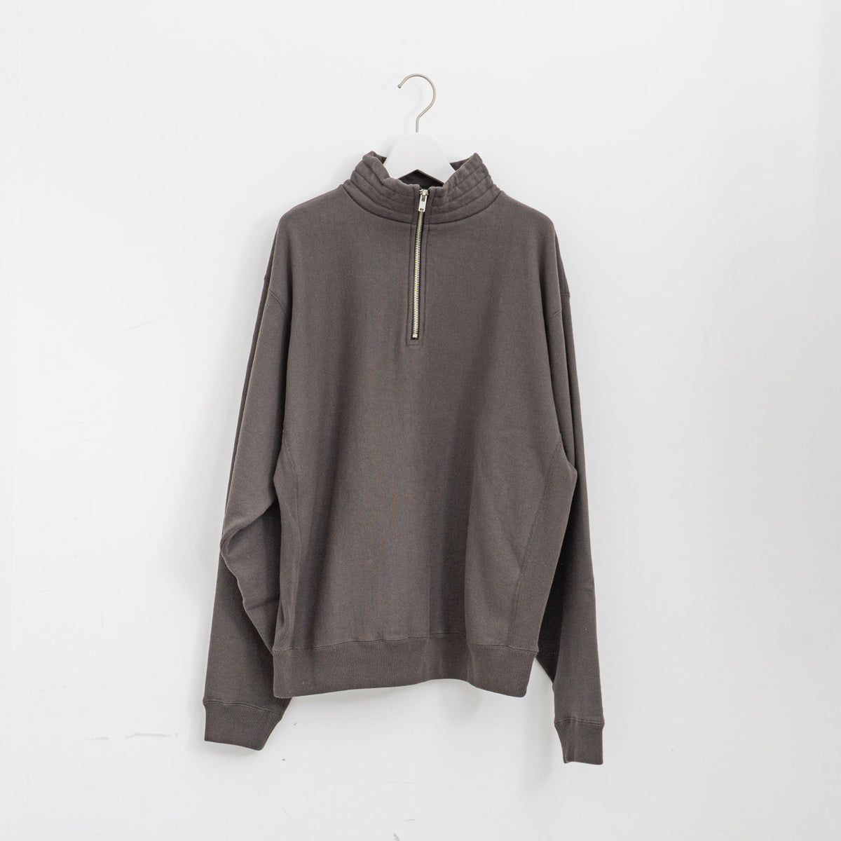 KAPTAIN SUNSHINE｜Zipper High Pullover（FADE BLACK）