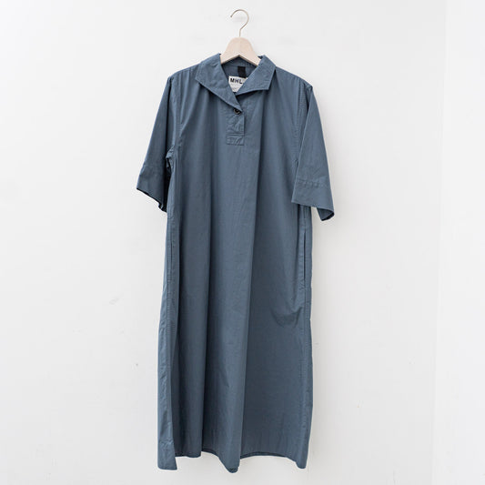 MHL.｜WOMEN　ORGANIC COTTON PLAINWEAVE 5954158501（DARK BLUE）
