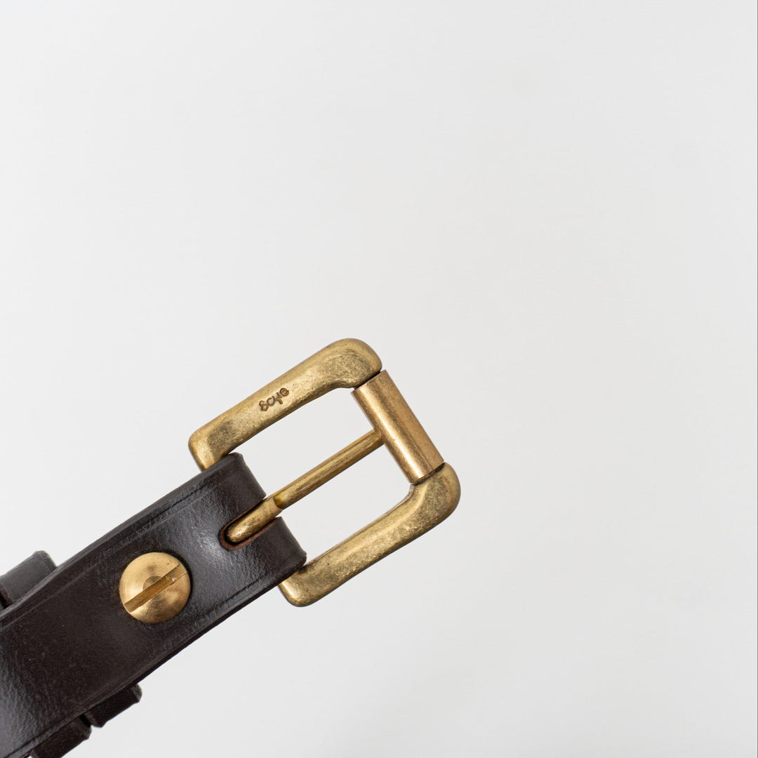 SCYE BASICS/　BRIDLE LEATHER NUMBER BELT 3323-33308