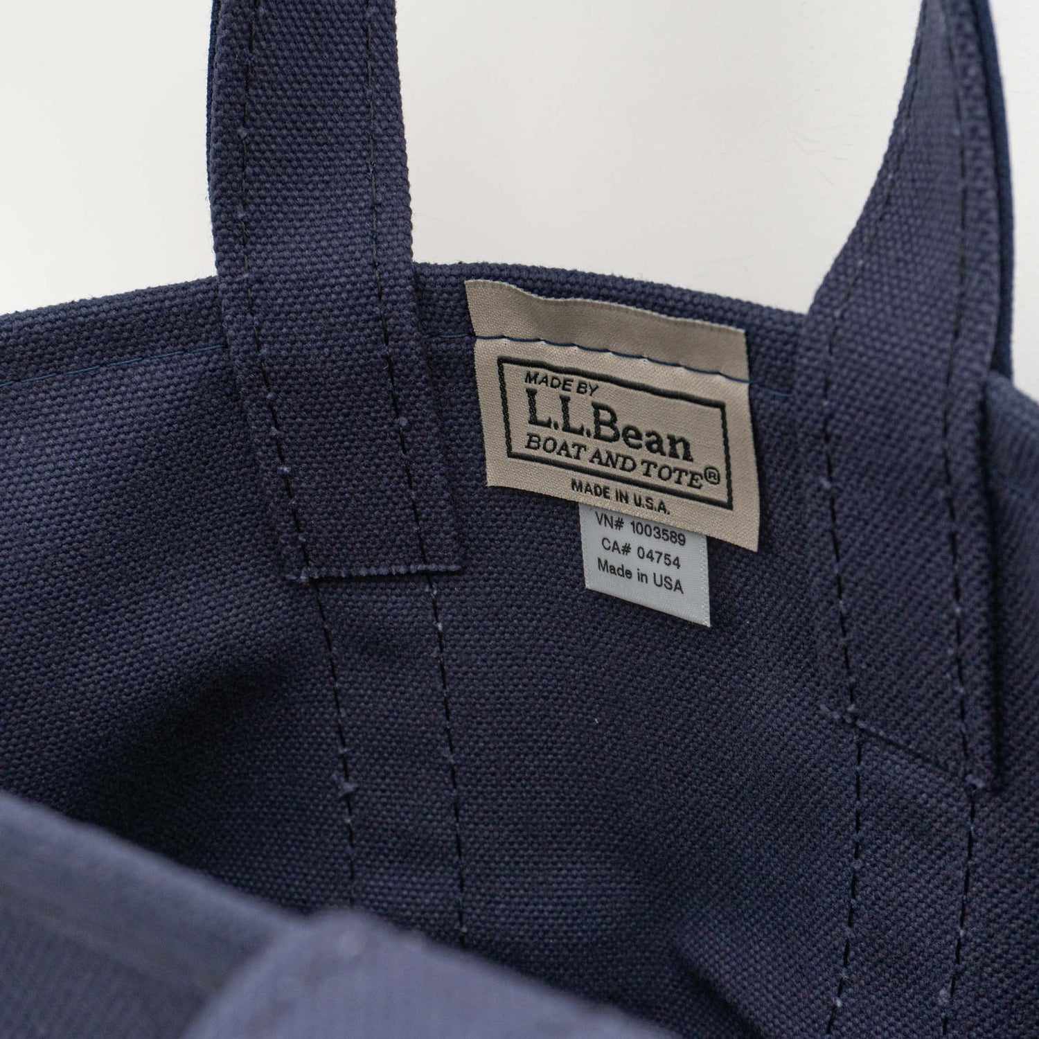 LL Bean｜Solid Boat and Tote col.Navy