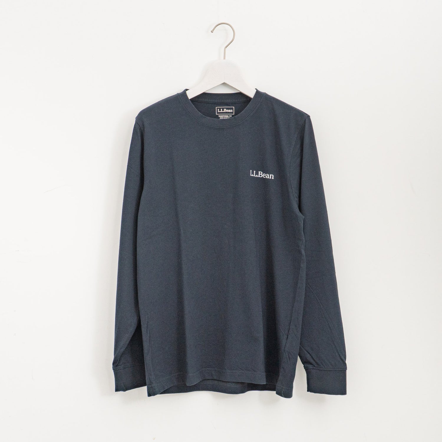 LL Bean｜Japan Fit Carefree Unshrinkable Tees, Long-Sleeve Graphic（Black）