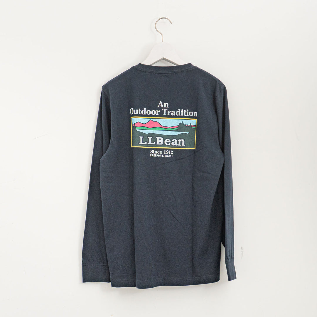 LL Bean/　Japan Fit Carefree Unshrinkable Tees, Long-Sleeve Graphic