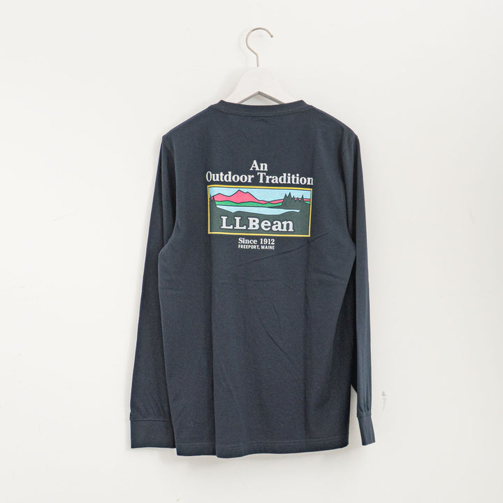 LL Bean/　Japan Fit Carefree Unshrinkable Tees, Long-Sleeve Graphic