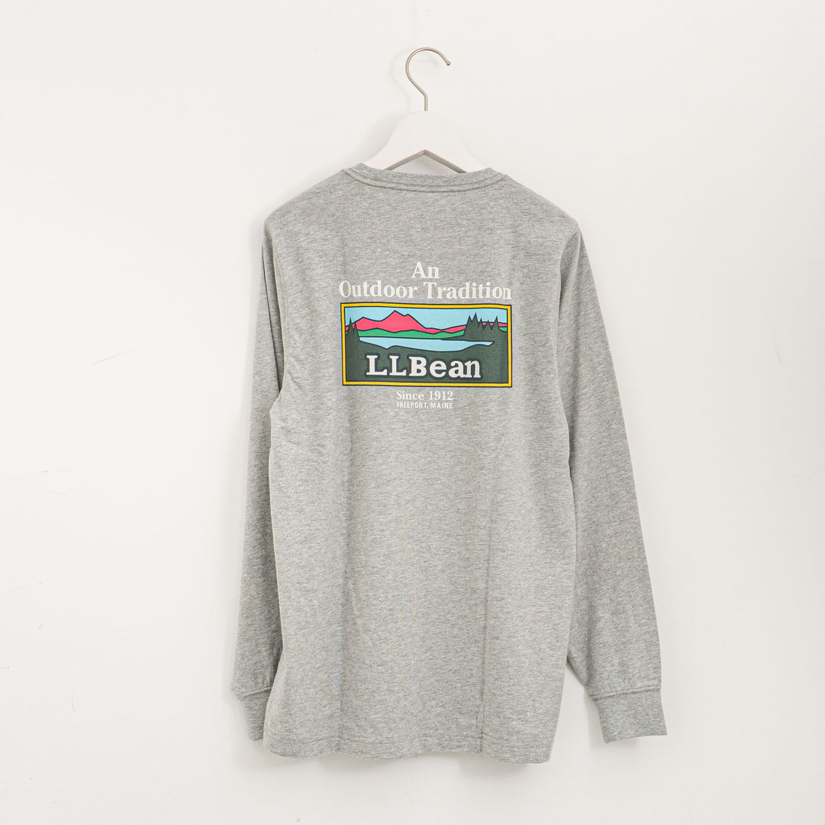 LL Bean｜Japan Fit Carefree Unshrinkable Tees, Long-Sleeve Graphic