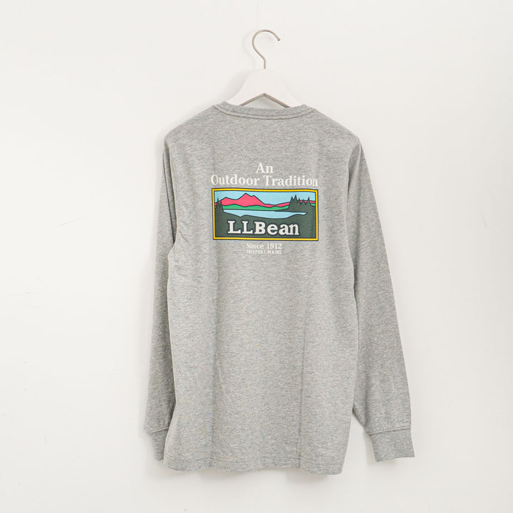 LL Bean/　Japan Fit Carefree Unshrinkable Tees, Long-Sleeve Graphic