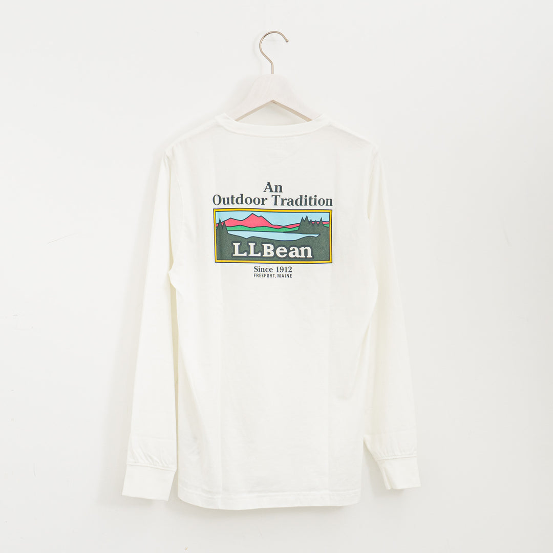 LL Bean/　Japan Fit Carefree Unshrinkable Tees, Long-Sleeve Graphic
