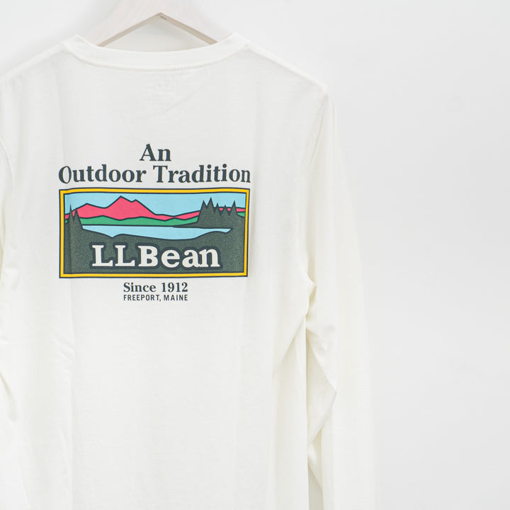 LL Bean/　Japan Fit Carefree Unshrinkable Tees, Long-Sleeve Graphic