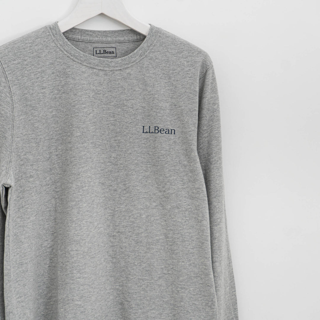 LL Bean/　Japan Fit Carefree Unshrinkable Tees, Long-Sleeve Graphic