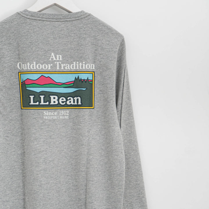 LL Bean/　Japan Fit Carefree Unshrinkable Tees, Long-Sleeve Graphic